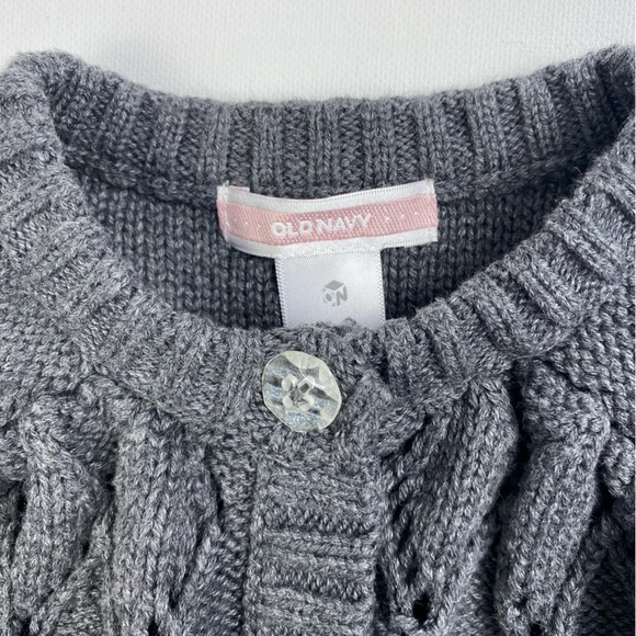 Old Navy Diamond Knit Pointelle Cardigan size - Picture 7 of 7